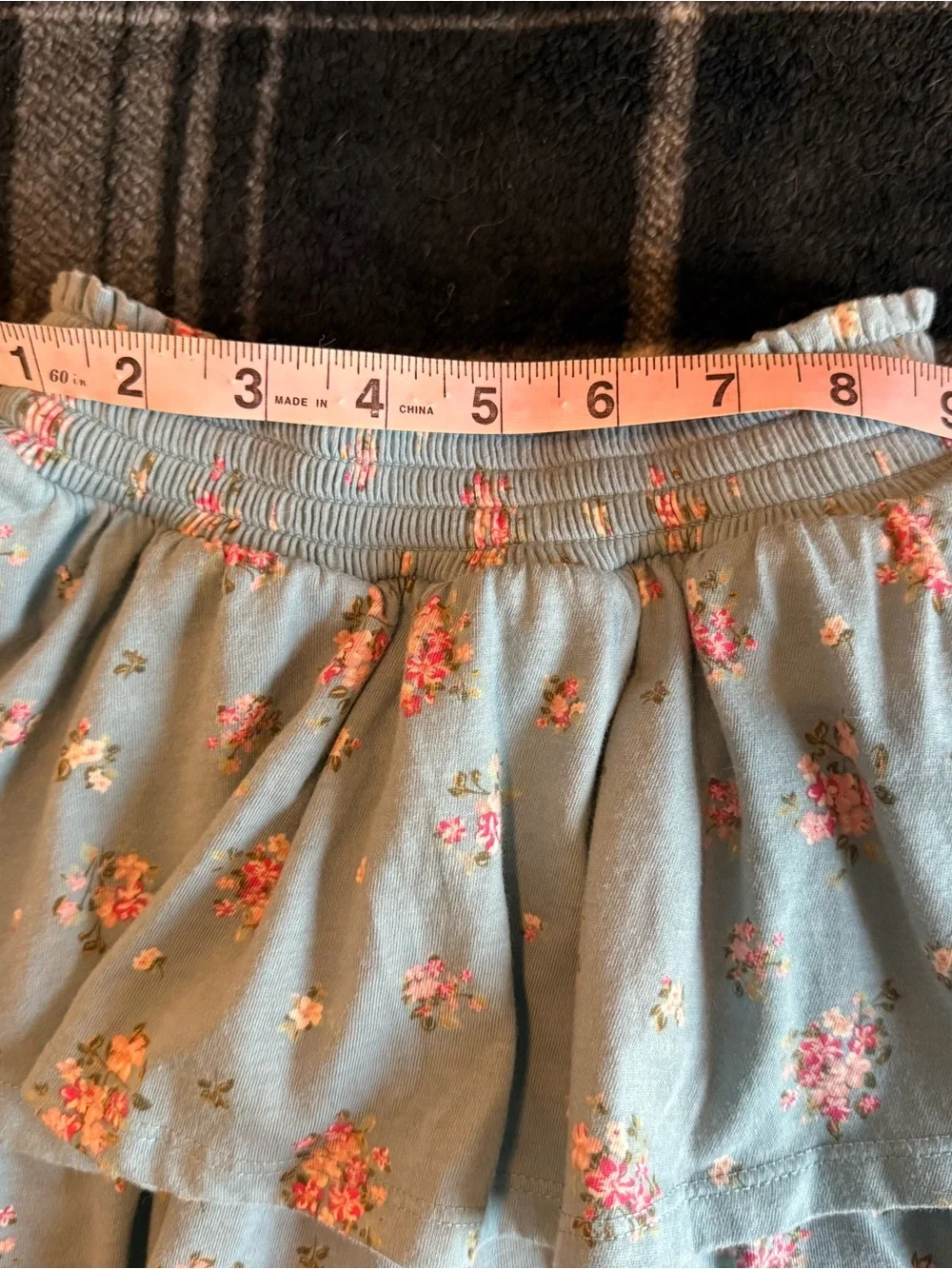 The Children’s Place blue floral tiered skort | Girls 5T